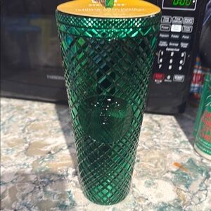 Starbucks Emerald City (Wicked) Green Diamond Tumbler with Straw